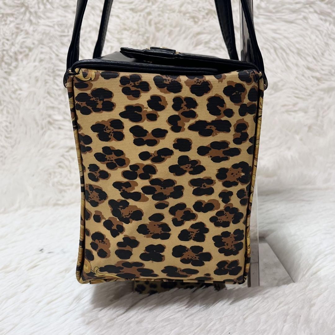 VERSACE Hand Bag Tote Purse Sunburst Black Yellow Gold Authentic