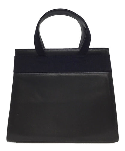 Salvatore Ferragamo Shoulder Bag Purse Vara Navy Authentic