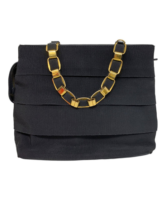 Salvatore Ferragamo Hand Bag Tote Purse Black Authentic