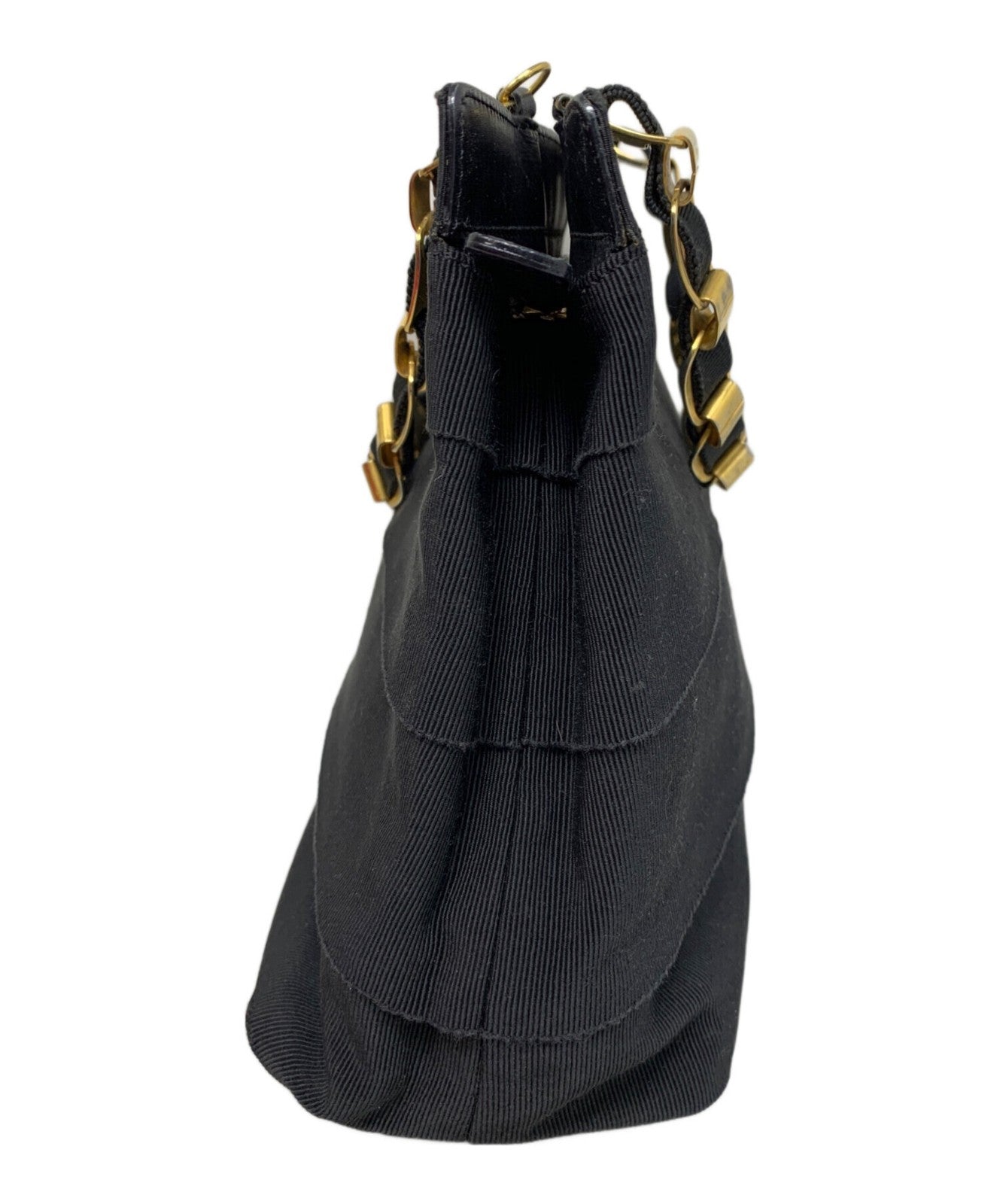 Salvatore Ferragamo Hand Bag Tote Purse Black Authentic