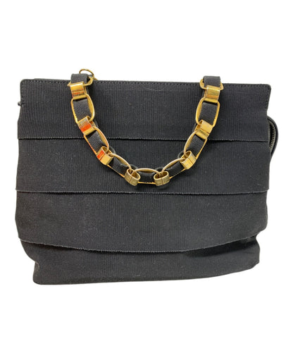 Salvatore Ferragamo Hand Bag Tote Purse Black Authentic
