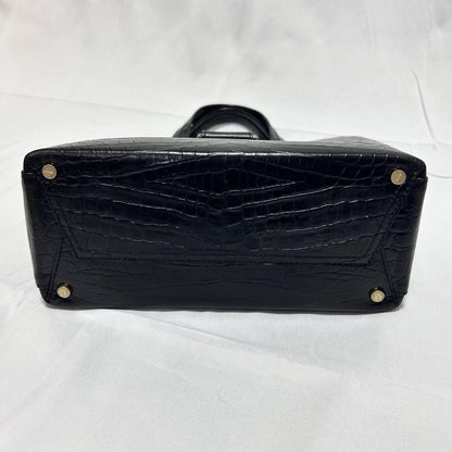Salvatore Ferragamo Hand Bag Tote Purse Vara Ribbon Black Authentic
