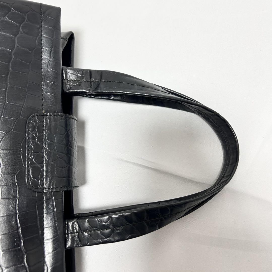 Salvatore Ferragamo Hand Bag Tote Purse Vara Ribbon Black Authentic