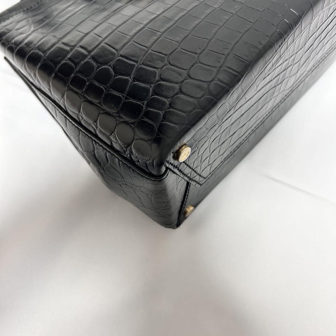 Salvatore Ferragamo Hand Bag Tote Purse Vara Ribbon Black Authentic