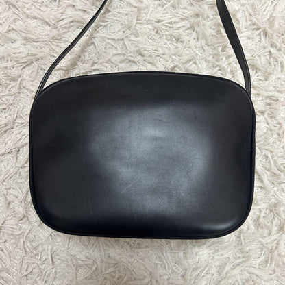 Salvatore Ferragamo Shoulder Camera Bag Purse Vara Ribbon Black Navy Authentic