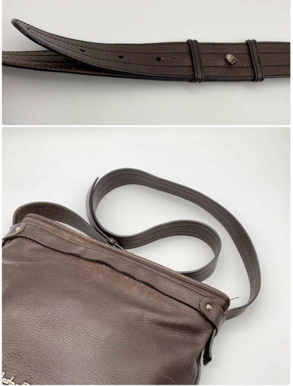 Salvatore Ferragamo Shoulder Bag Purse Brown Authentic
