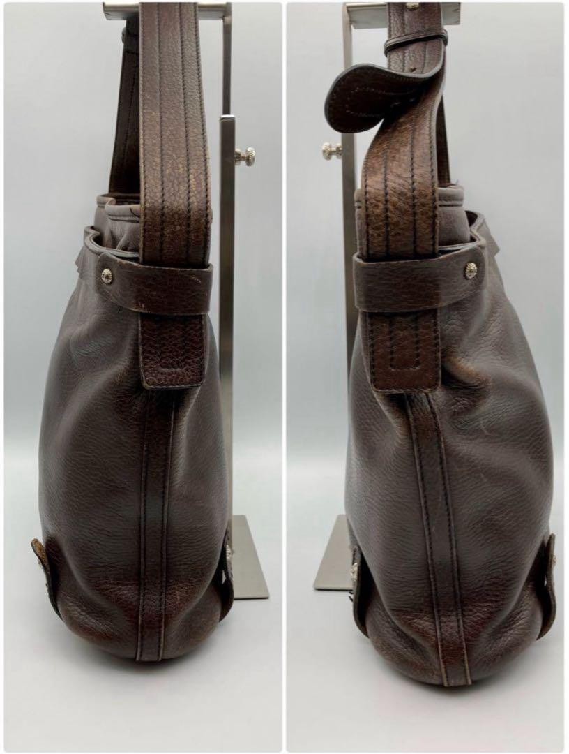 Salvatore Ferragamo Shoulder Bag Purse Brown Authentic