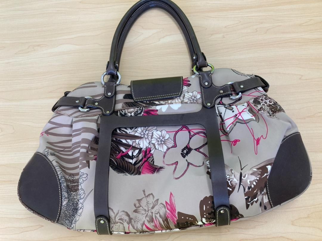 Salvatore Ferragamo Hand Bag Tote Purse Gancini Multicolor Authentic