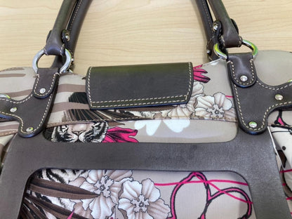 Salvatore Ferragamo Hand Bag Tote Purse Gancini Multicolor Authentic