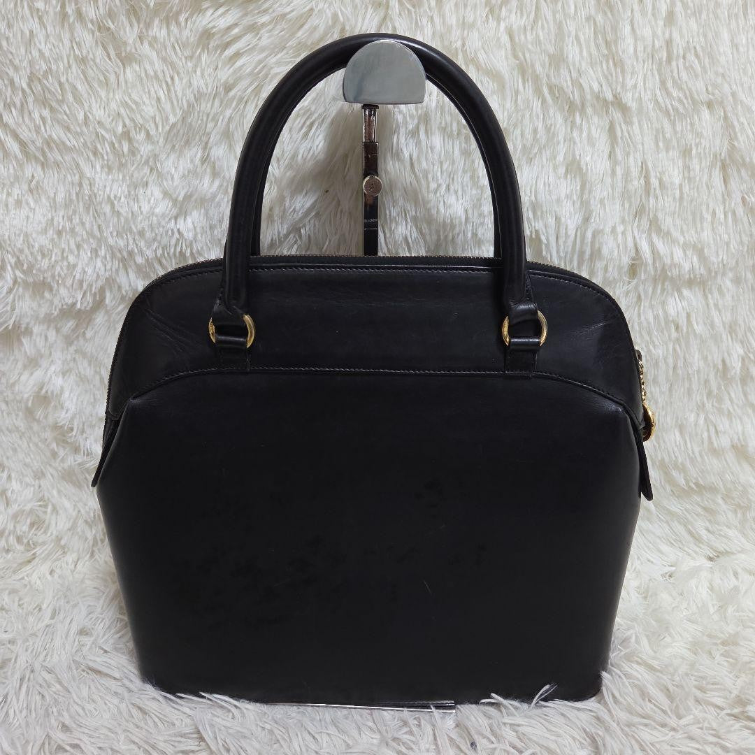 Salvatore Ferragamo Hand Shoulder Bag Tote Purse 2way Leather Black Authentic