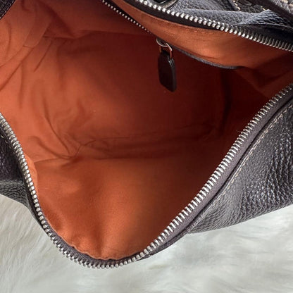 TOD'S Shoulder Bag Purse Leather Black Authentic