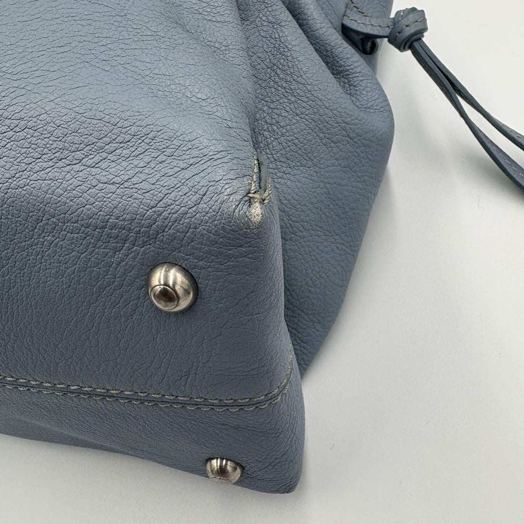 TOD'S Hand Bag Tote Purse Logo Leather Authentic