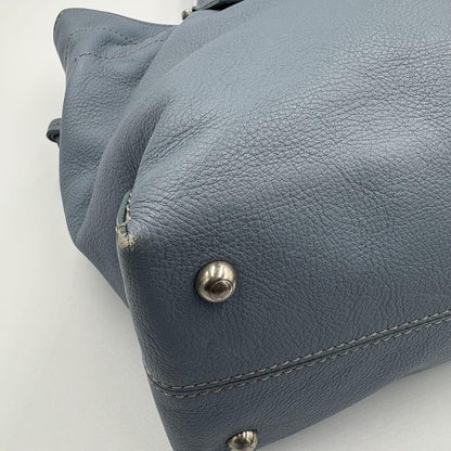 TOD'S Hand Bag Tote Purse Logo Leather Authentic