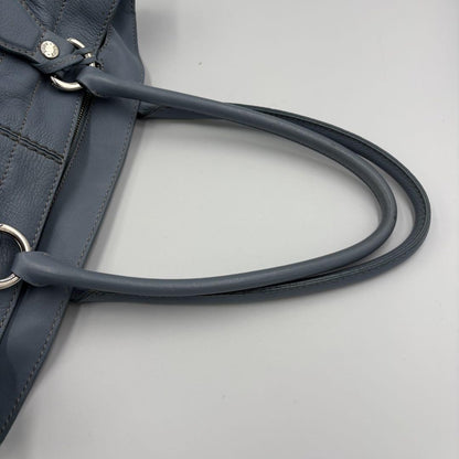 TOD'S Hand Bag Tote Purse Logo Leather Authentic