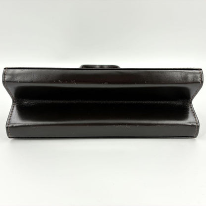 FENDI Hand Bag Tote Purse Leather Brown Authentic