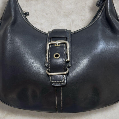 COACH Shoulder Bag Purse Soho Hobo Leather Black Authentic