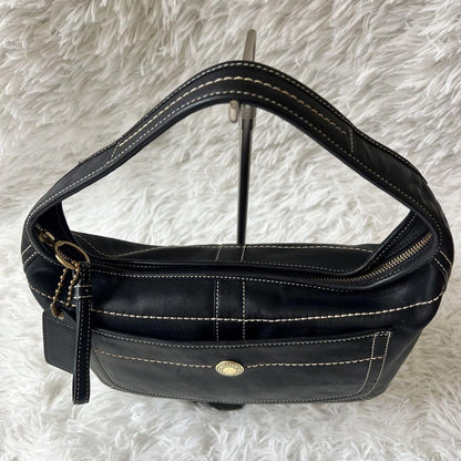 COACH Shoulder Bag Purse 10740 Leather Black Authentic