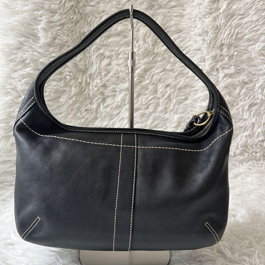 COACH Shoulder Bag Purse 10740 Leather Black Authentic