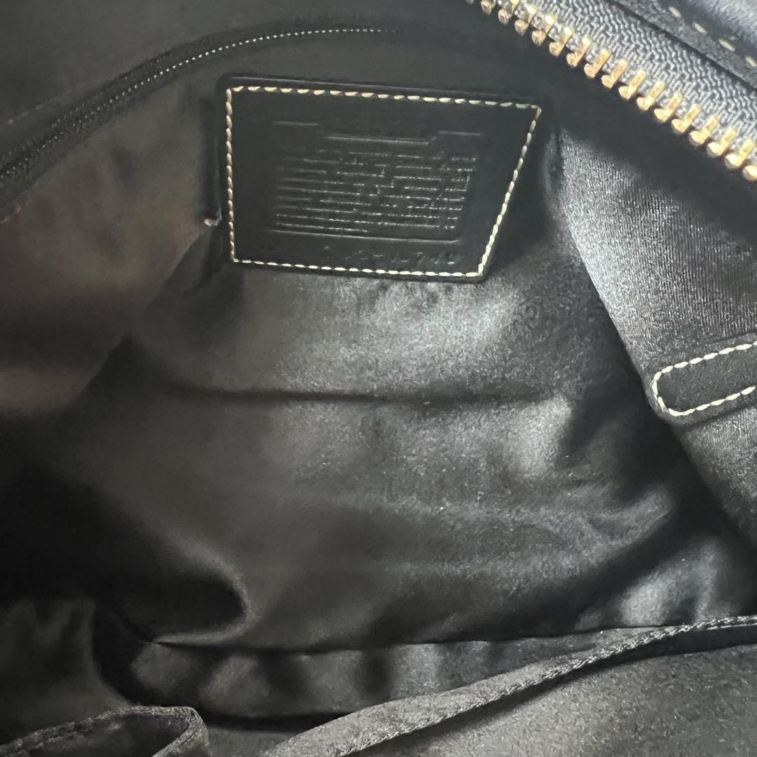 COACH Shoulder Bag Purse 10740 Leather Black Authentic