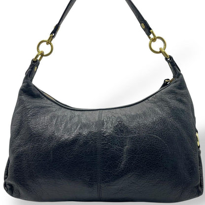 COACH Shoulder Bag Purse 2way Leather Black Authentic