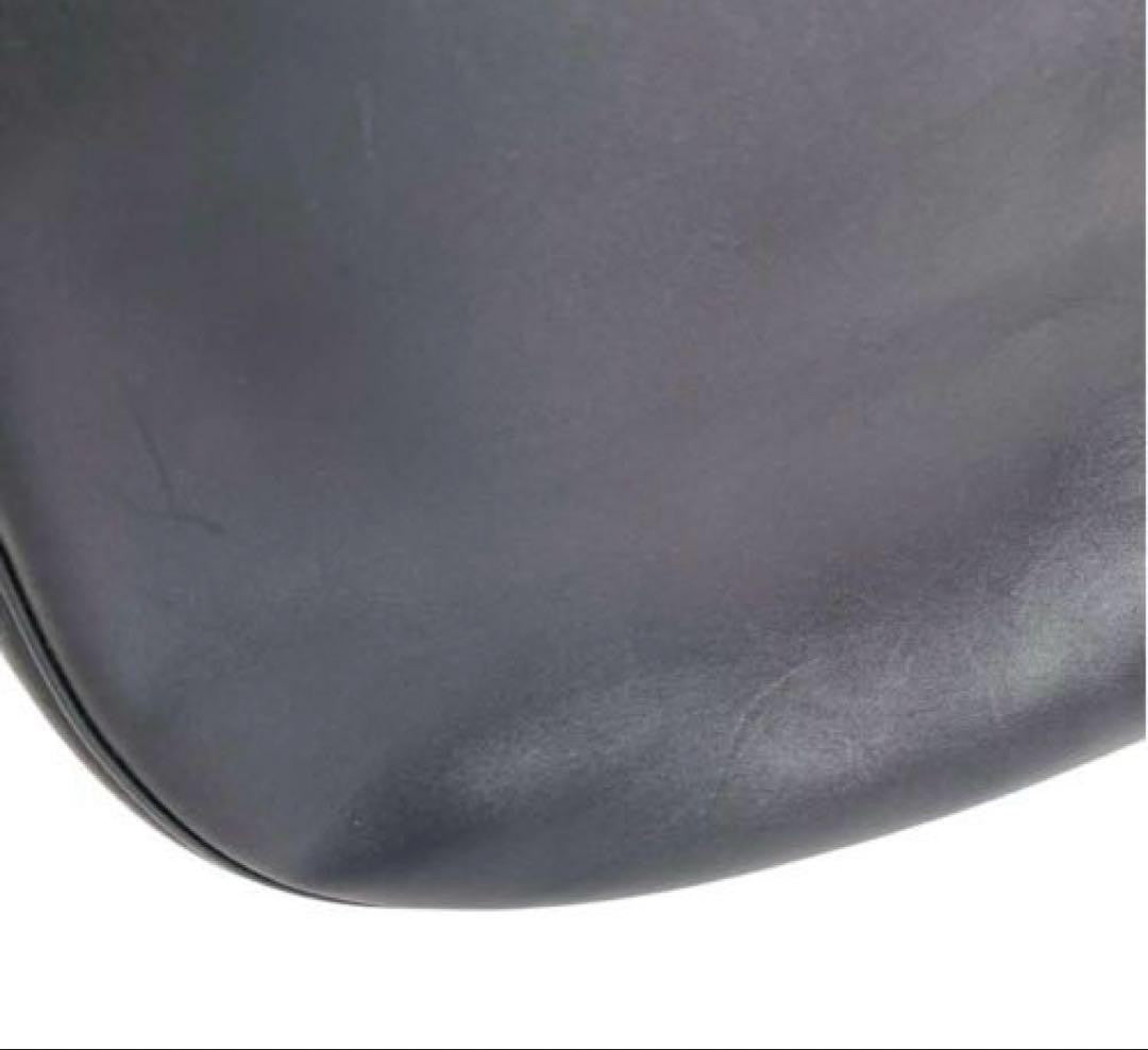 COACH Shoulder Bag Purse 2way Leather Navy Authentic