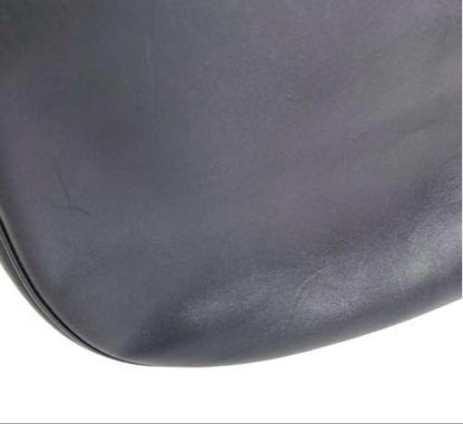 COACH Shoulder Bag Purse 2way Leather Navy Authentic