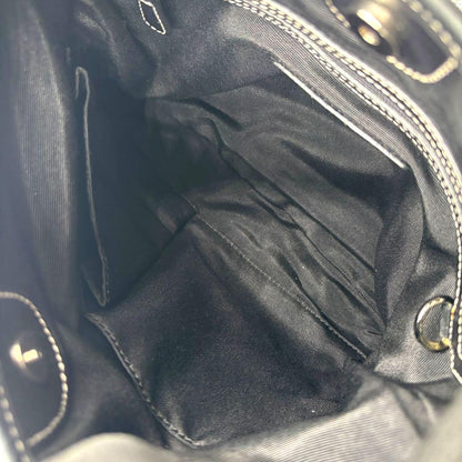COACH Shoulder Bag Purse Signature 6386 Canvas Leather Black Gray Authentic