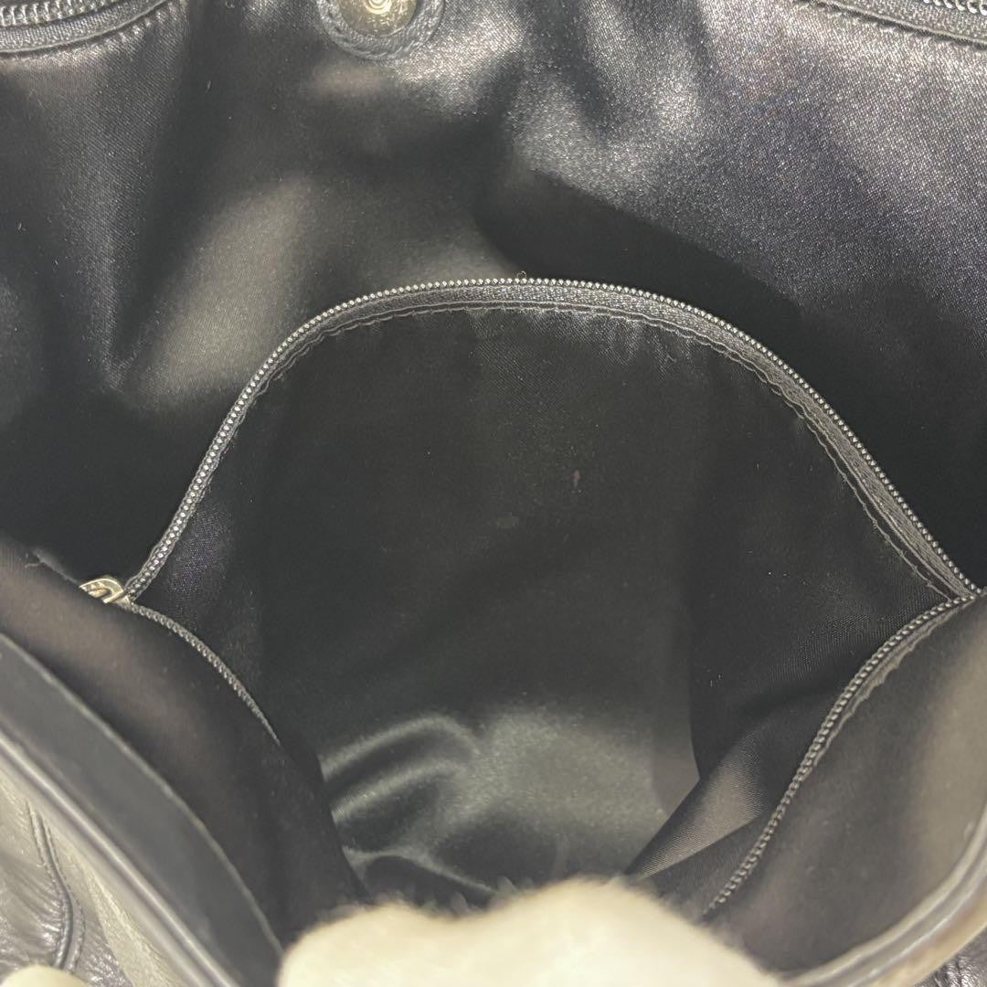 COACH Hand Bag Tote Purse Leather Black Authentic