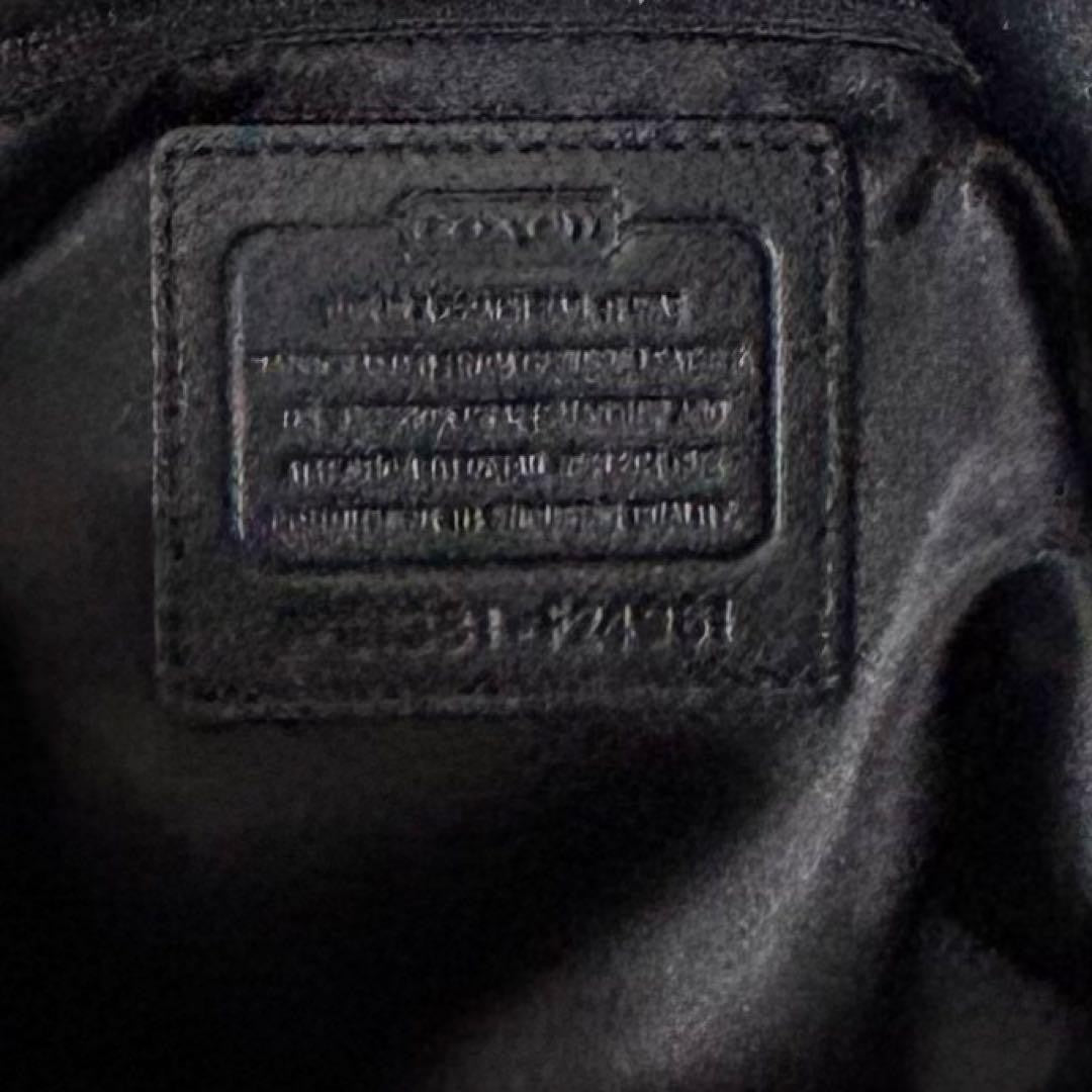 COACH Hand Bag Tote Purse Leather Black Authentic