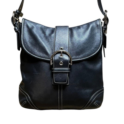 COACH Shoulder Bag Purse 9481 Soho Leather Black Authentic