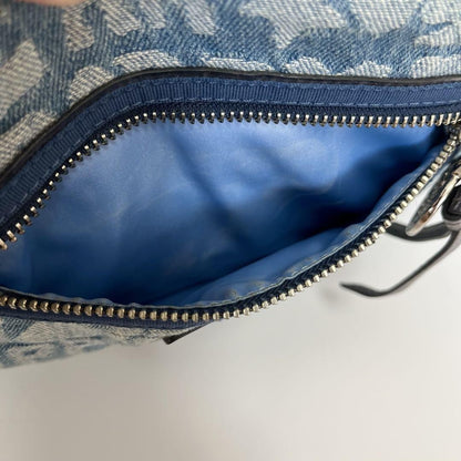 COACH Hand Bag Tote Purse 16988 Denim Blue Authentic