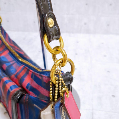 COACH Shoulder Bag Purse Multicolor Authentic