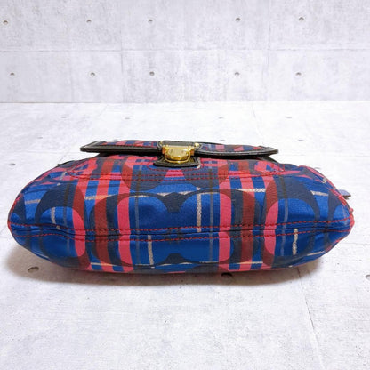 COACH Shoulder Bag Purse Multicolor Authentic