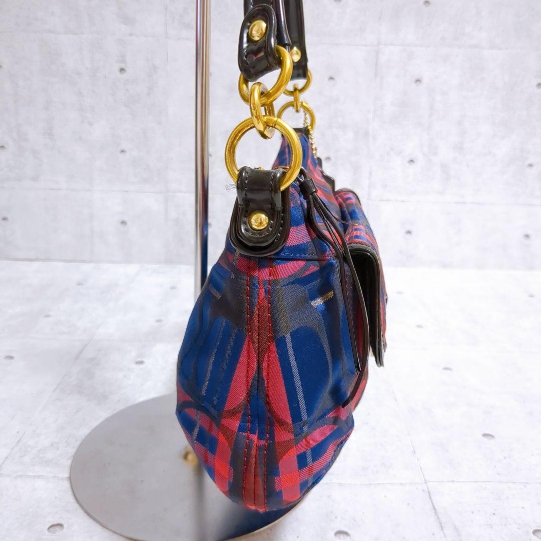 COACH Shoulder Bag Purse Multicolor Authentic