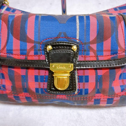 COACH Shoulder Bag Purse Multicolor Authentic