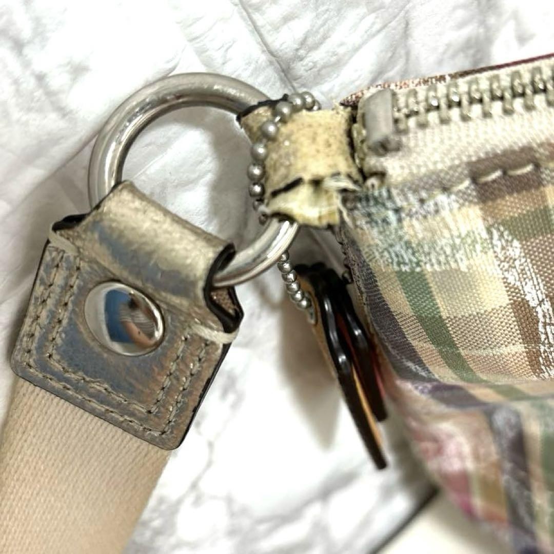 COACH Shoulder Bag Purse Poppy Multicolor Authentic