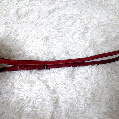 COACH Accessory Pouch Shoulder Bag Purse Signature Red Authentic