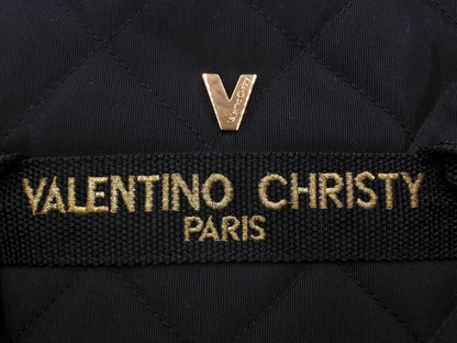 VALENTINO CHRISTY Hand Bag Tote Purse Black Authentic