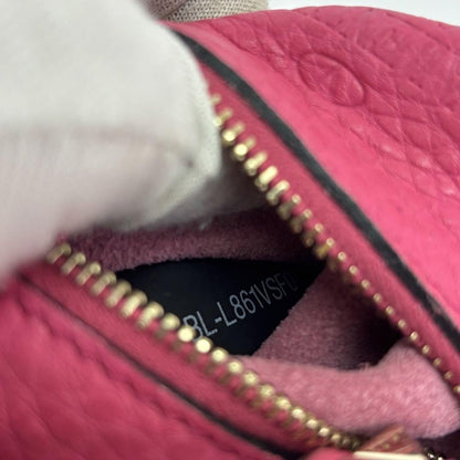 Valentino Hand Shoulder Bag Tote Purse 2way Studs Leather Pink Authentic
