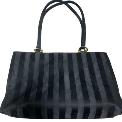 Valentino Garavani SPORT Hand Bag Tote Purse Logo Black Authentic