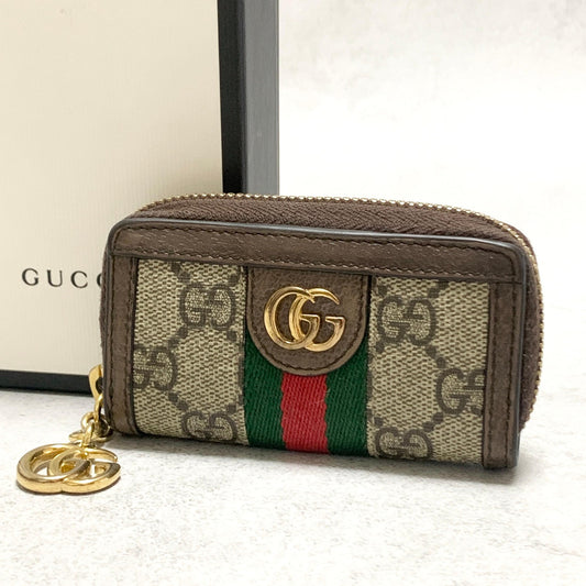 GUCCI Wallet Ophidia GG Supreme Marmont Coin Case Key Pouch Card Holder Compact
