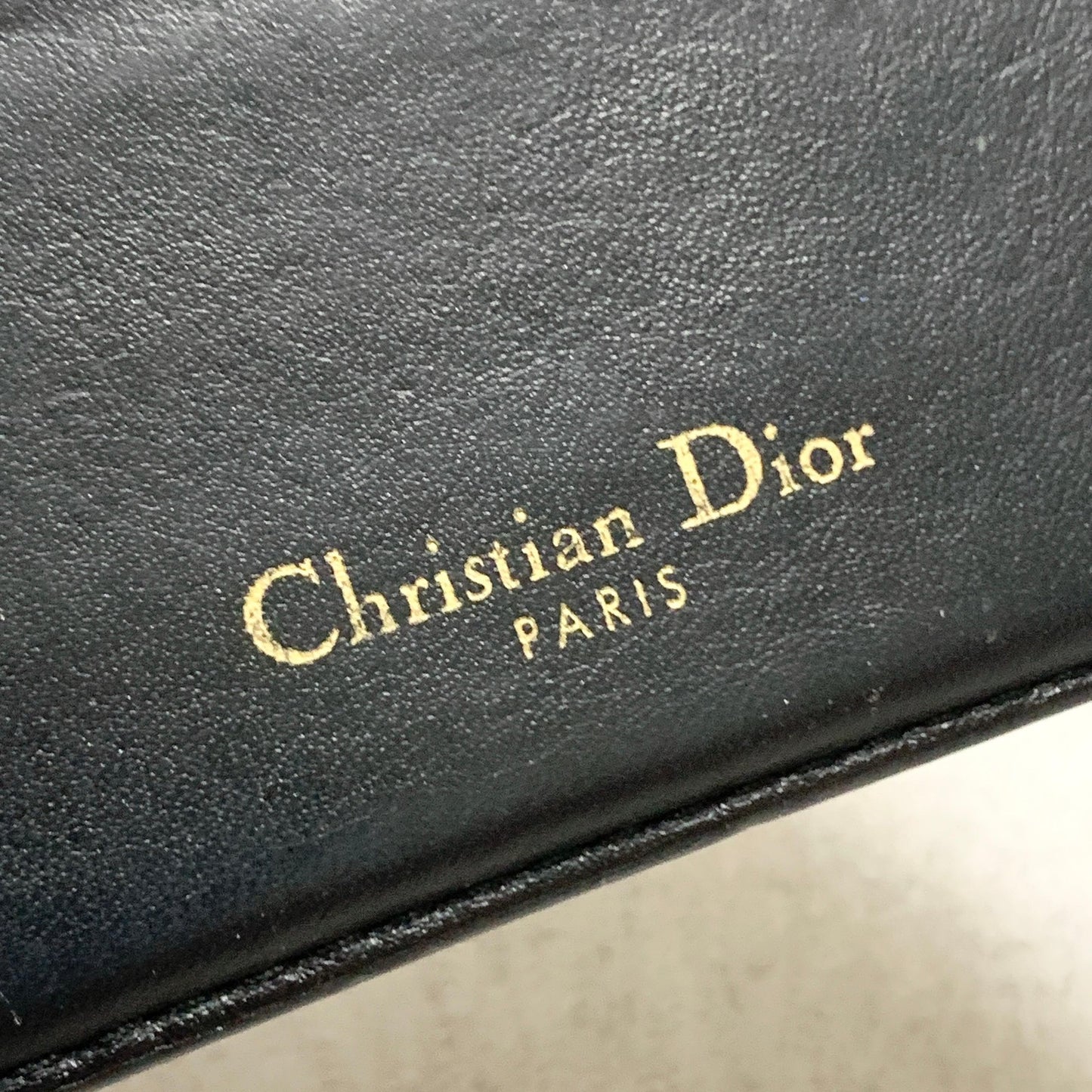 Christian Dior Card  Holder Oblique Trotter CD Case Wallet Compact Purse Canvas