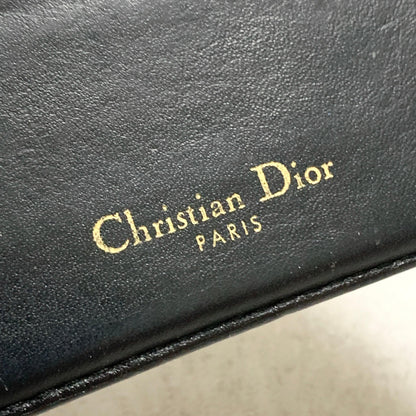 Christian Dior Card  Holder Oblique Trotter CD Case Wallet Compact Purse Canvas