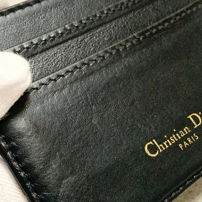 Christian Dior Card  Holder Oblique Trotter CD Case Wallet Compact Purse Canvas