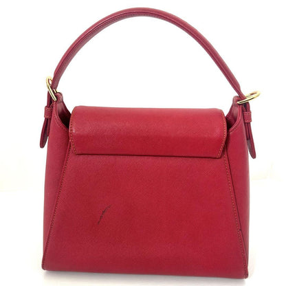 Valentino Garavani Hand Bag Tote Purse Logo Leather Pink Authentic