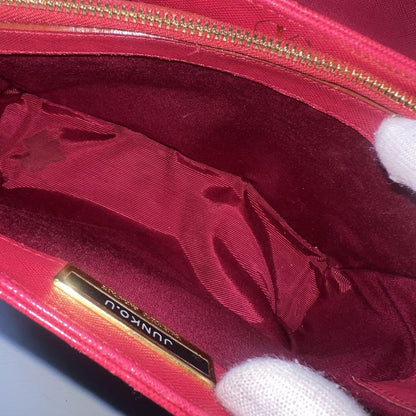 Valentino Garavani Hand Bag Tote Purse Logo Leather Pink Authentic