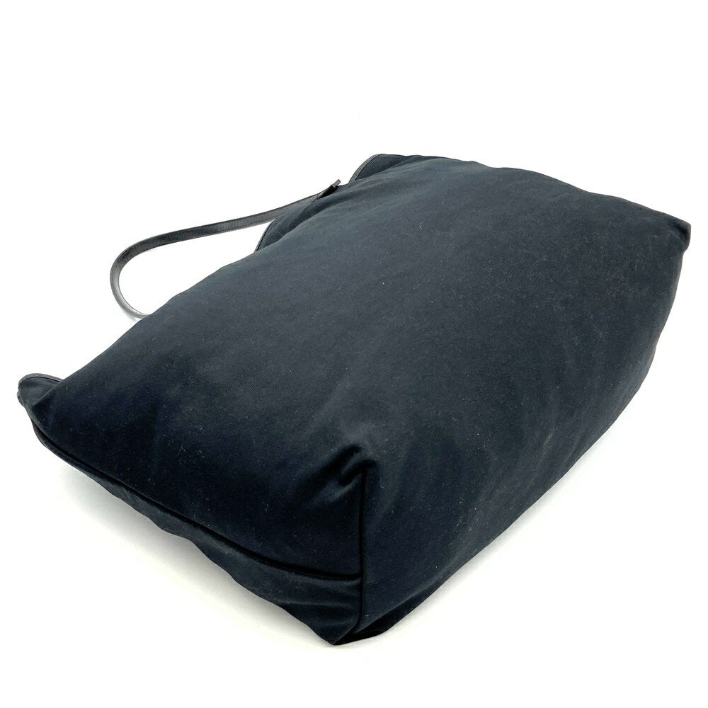 FENDI handbag Tote Purse Nylon Canvas Black Authentic Women's Used