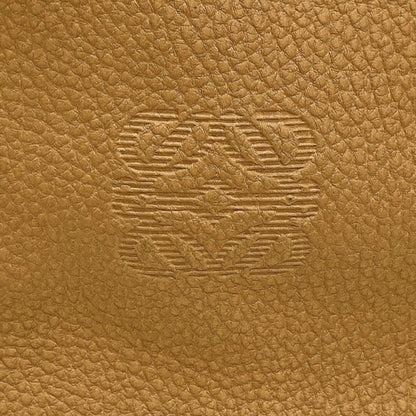 LOEWE Shoulder Bag Purse Anagram Leather Brown Authentic