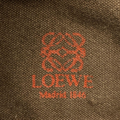 LOEWE Shoulder Bag Purse Anagram Leather Brown Authentic
