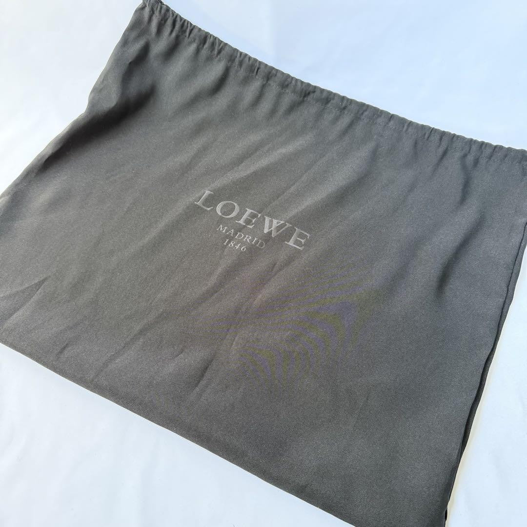 LOEWE Shoulder Bag Purse Leather Brown Authentic